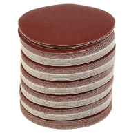 Круг абразивный шлифовальный на липучке Ø125 P80 (УПАКОВКА ПО 100ШТ)